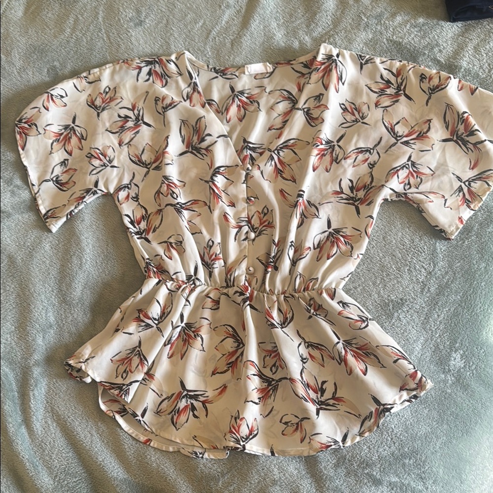 Sienna Sky Cream Floral Blouse